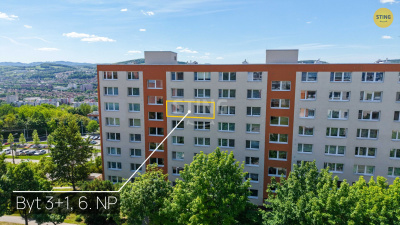 Byt 3+1, Zlín - virtuální prohlídka